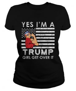 YEAH IM A TRUMP GIRL MAGA 2020 ELECTION KAG USA FREEDOM  Classic Ladies