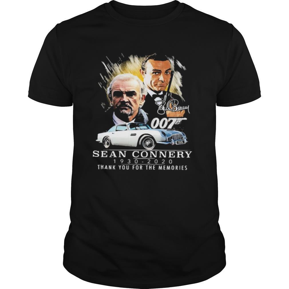 007 Sean Connery 1930 2020 Thank You For The Memories Signature shirt