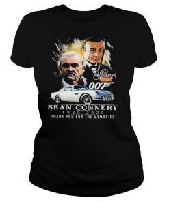 007 Sean Connery 1930 2020 Thank You For The Memories Signature shirt