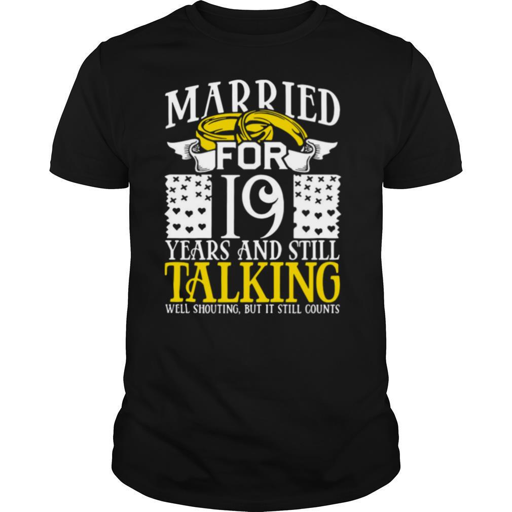 19th Wedding Anniversary for Wife Her Marriage shirt