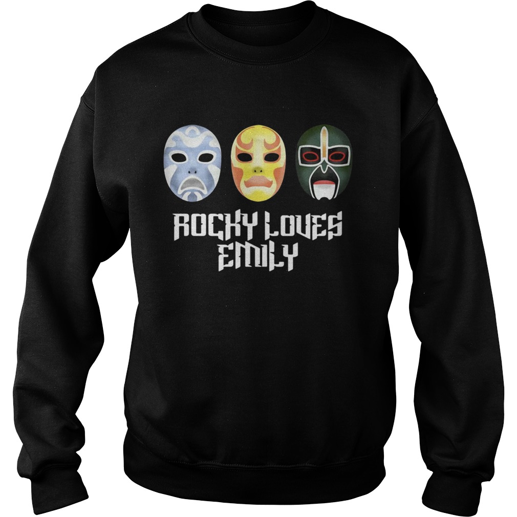 3 Ninjas Rocky Loves Emily Masks Sweatshirt