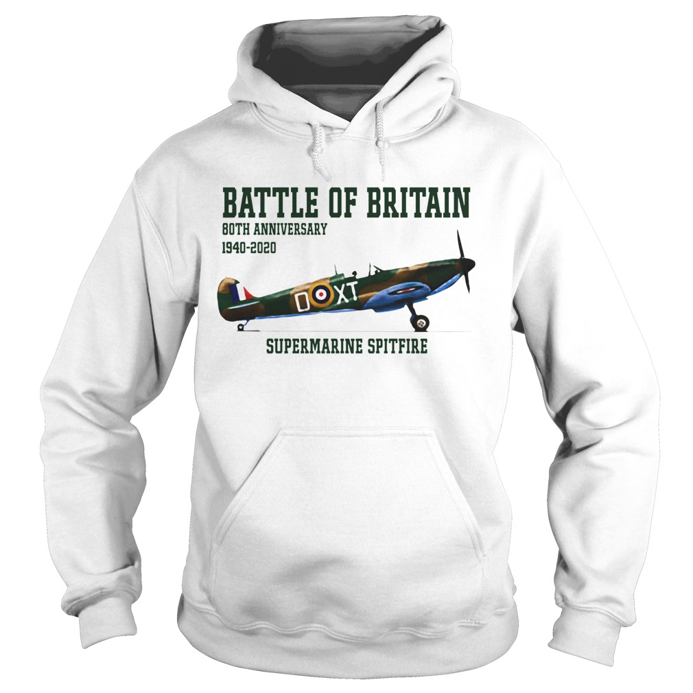 Battle Of Britain 80th Anniversary 1940 2020 Supermarine Spitfire  Hoodie