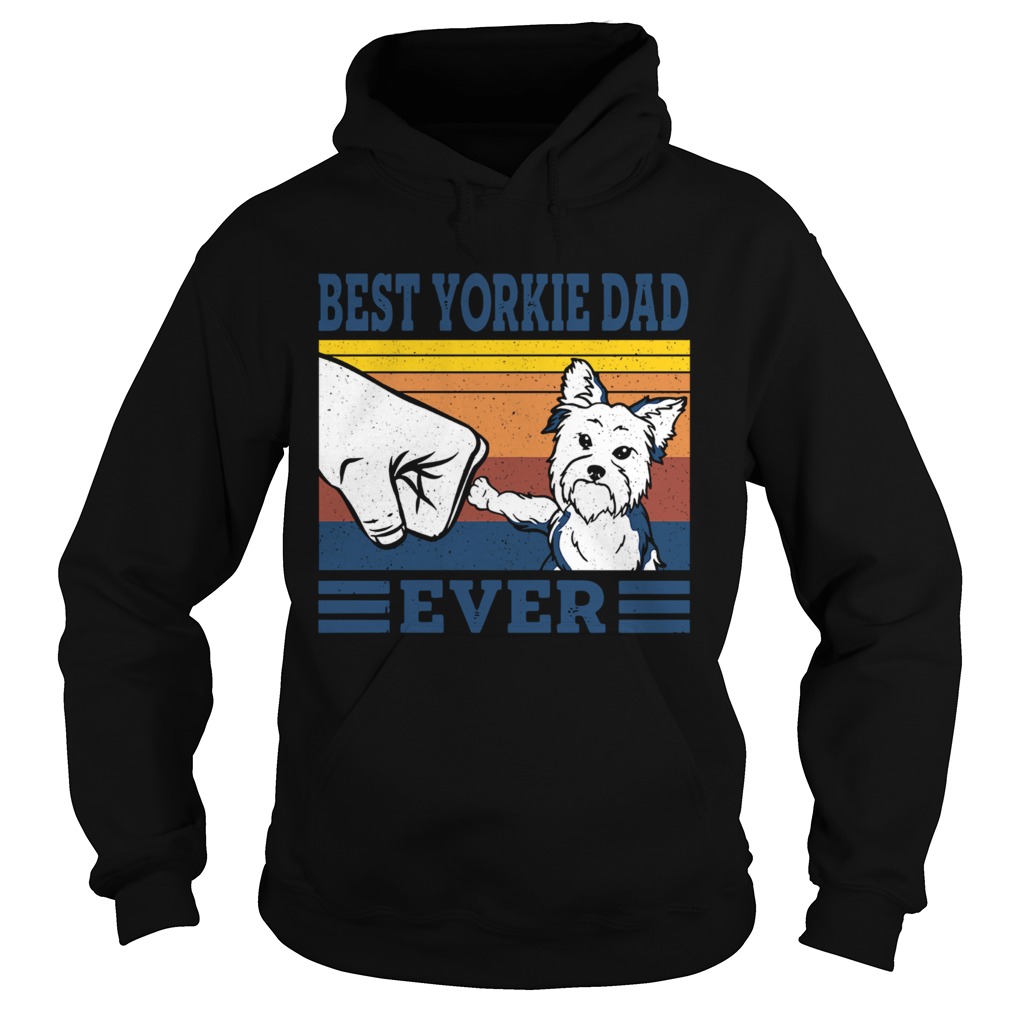 Best Yorkie Dad Ever Vintage Hoodie