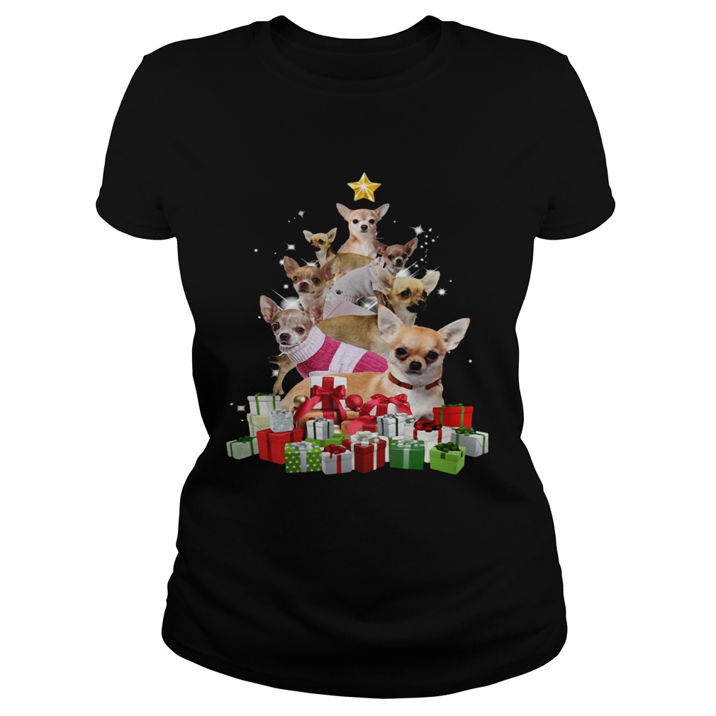 Chihuahua Christmas Tree Classic Ladies