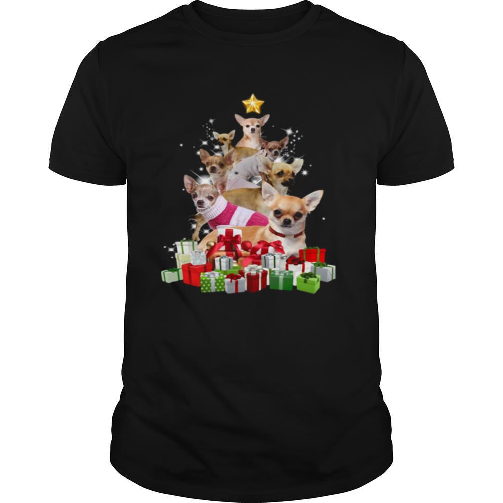 Chihuahua Christmas Tree shirt