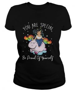 Chubby Girl And Unicorn You Are Special Be Proud Of Yourself  Classic Ladies