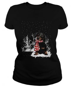 Dachshund Merry Christmas  Classic Ladies