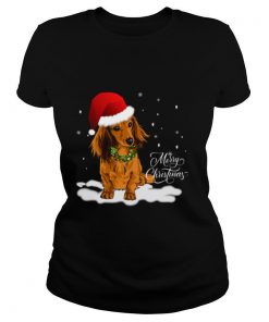 Dachshund Merry Christmas shirt