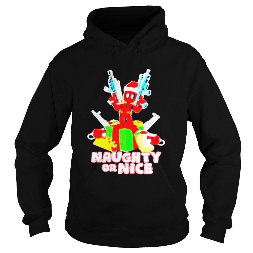 Deadpool Naughty Or Nice Merry Christmas Hoodie