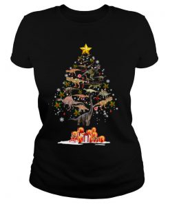 Dinosaur Christmas Tree shirt