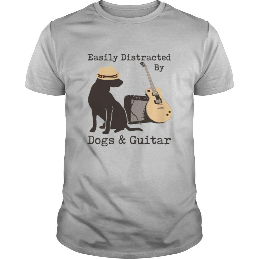 Easily Distracted By Dogs And Guitar shirt