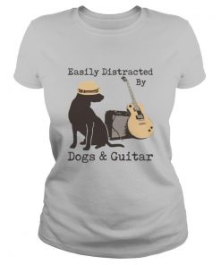 Easily Distracted By Dogs And Guitar shirt