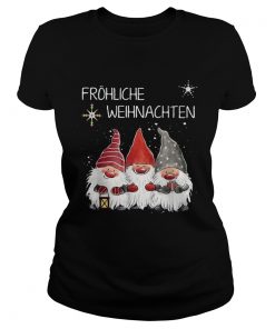 Gnomes Frhliche Weihnachten Christmas  Classic Ladies