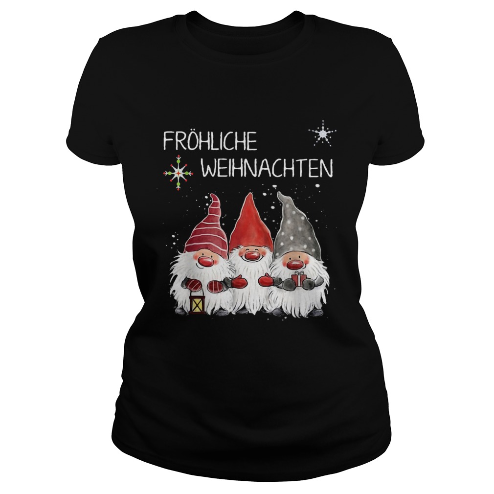 Gnomes Frhliche Weihnachten Christmas  Classic Ladies