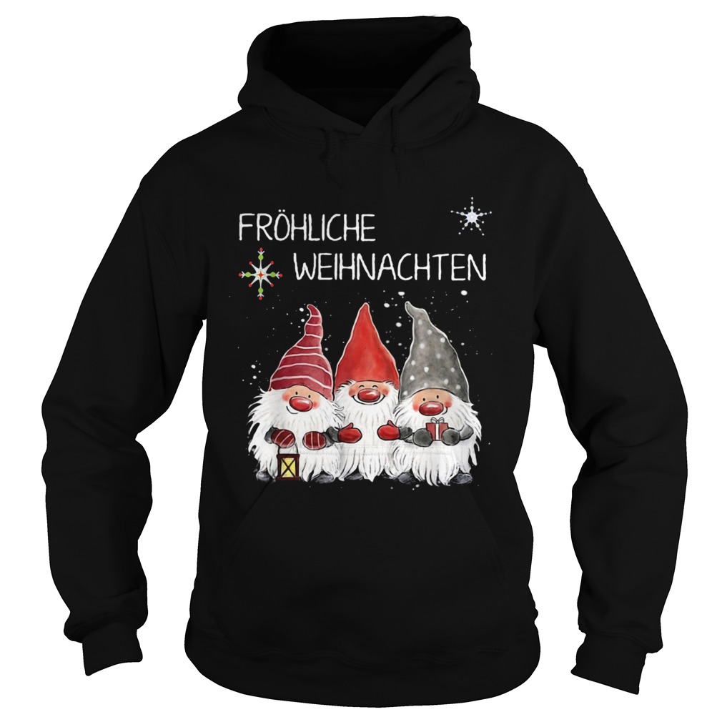 Gnomes Frhliche Weihnachten Christmas  Hoodie