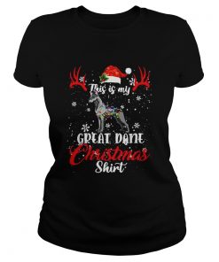 Great Dane Dog This Is My Great Dane Christmas  Classic Ladies