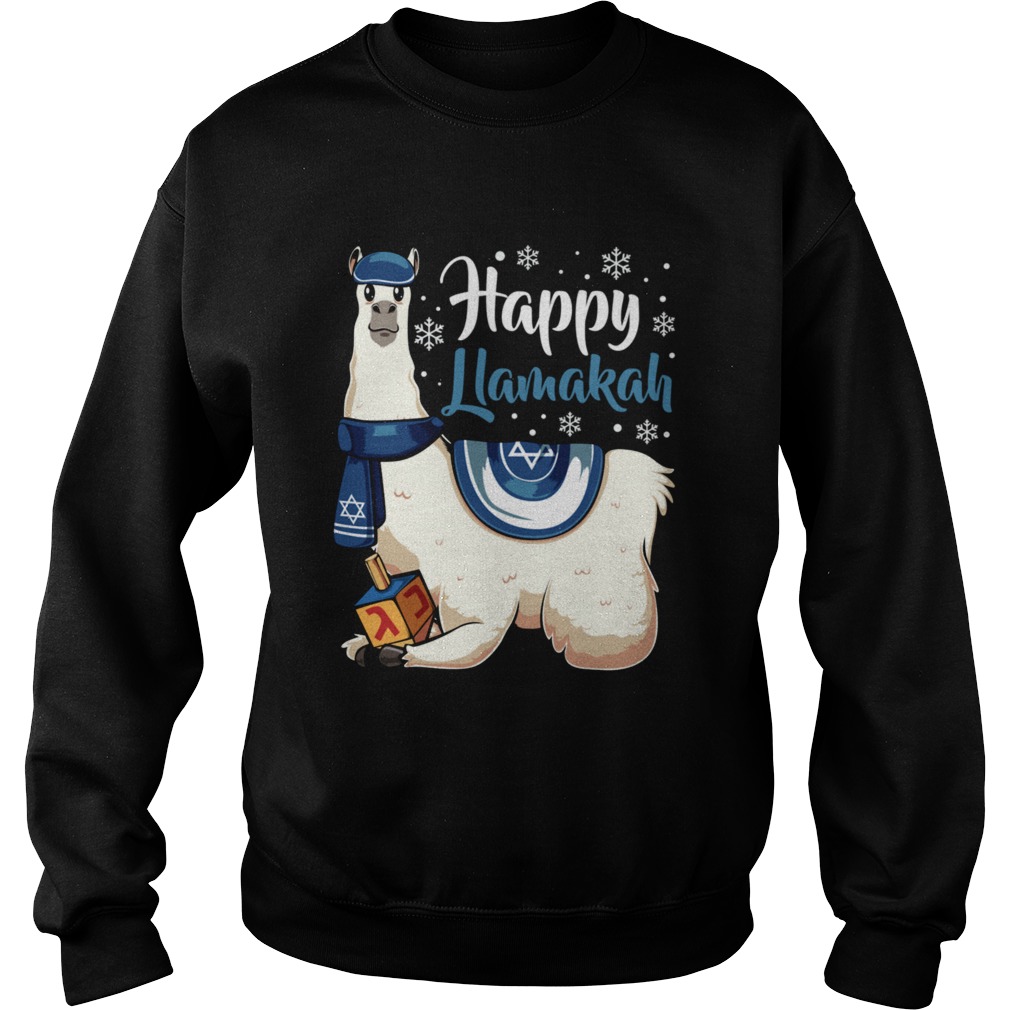 Happy Llamakah Jewish Eight Day Hanukkahorah Sabbath  Sweatshirt