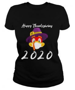 Happy thanksgiving 2020 turkey wearing mask shirt