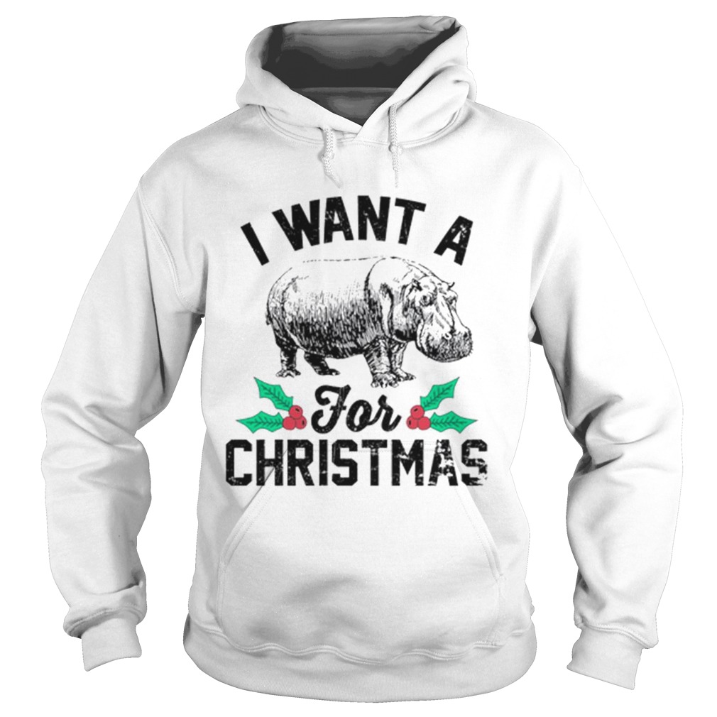 I Want A Hippopotamus For Christmas Hoodie