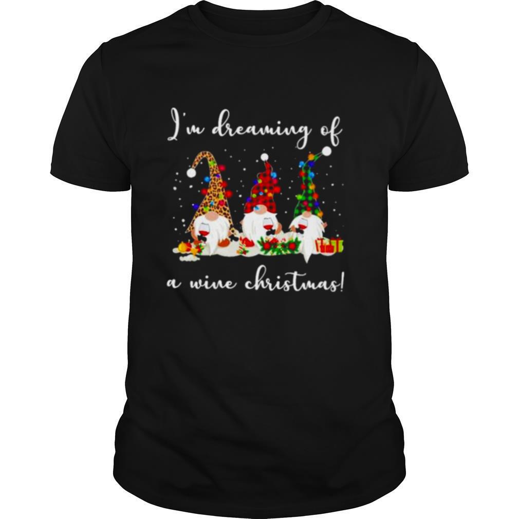 Im dreaming of a wine Christmas shirt