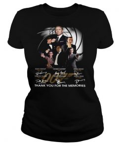 James Bond 007 Fans Thank You For The Memories Signature shirt