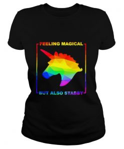 LGBT unicorn feeling magical but also stabby shirt