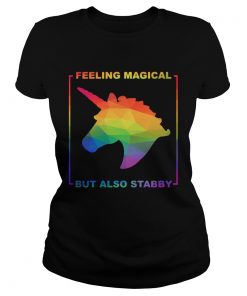 Lgbt Unicorn Feeling Magical But Also Stabby  Classic Ladies