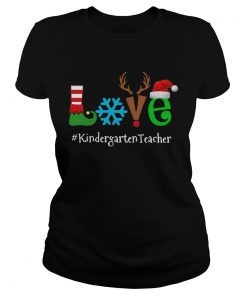 Love Snow Elf Reindeer Kindergarten Teacher Christmas  Classic Ladies