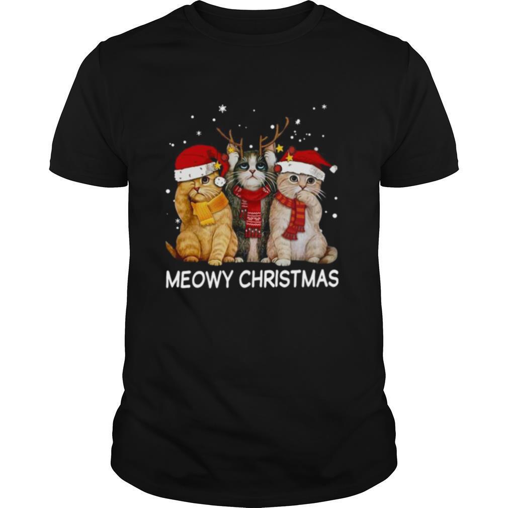 Meowy Christmas shirt