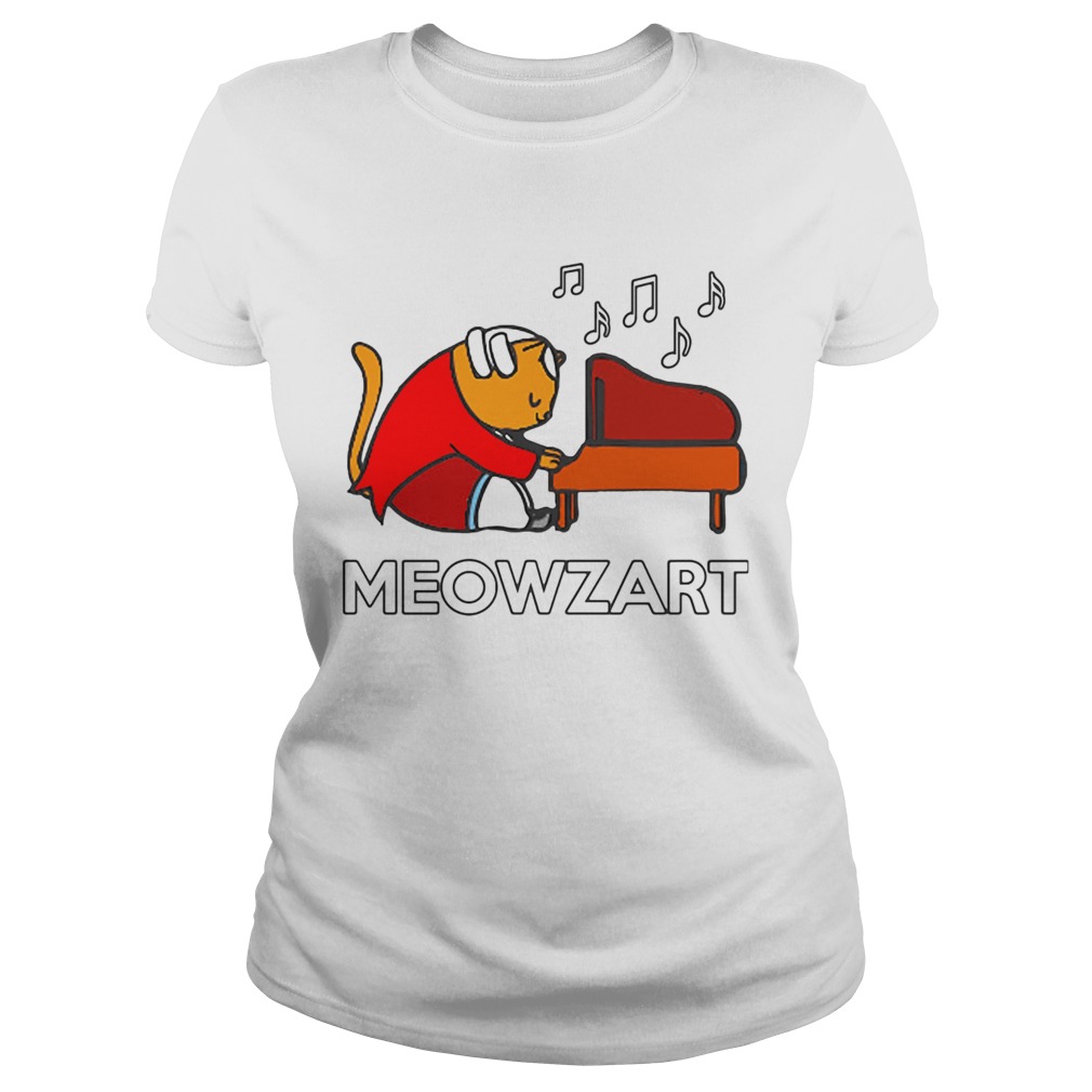 Meowzart Cat Playing Piano Classic Ladies