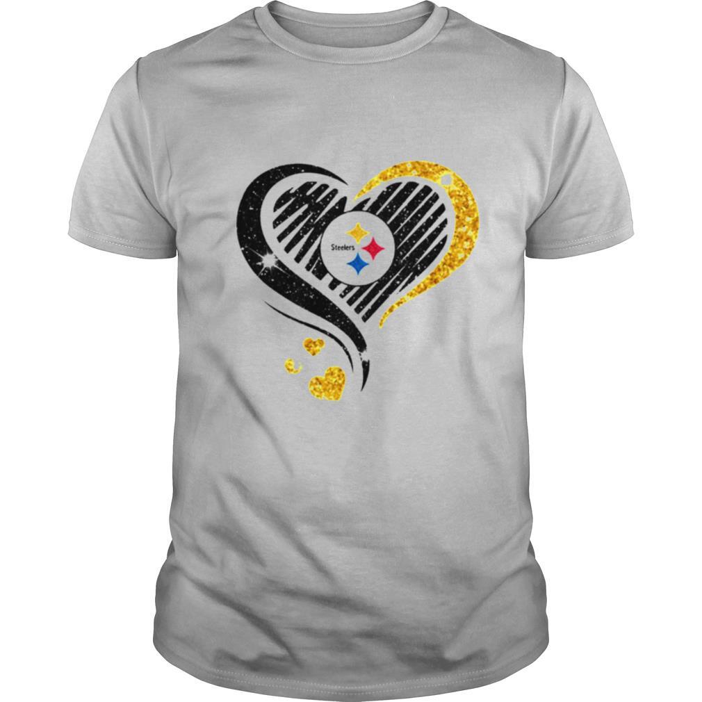 Pittsburgh Steelers diamond heart shirt