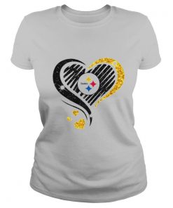 Pittsburgh Steelers diamond heart shirt