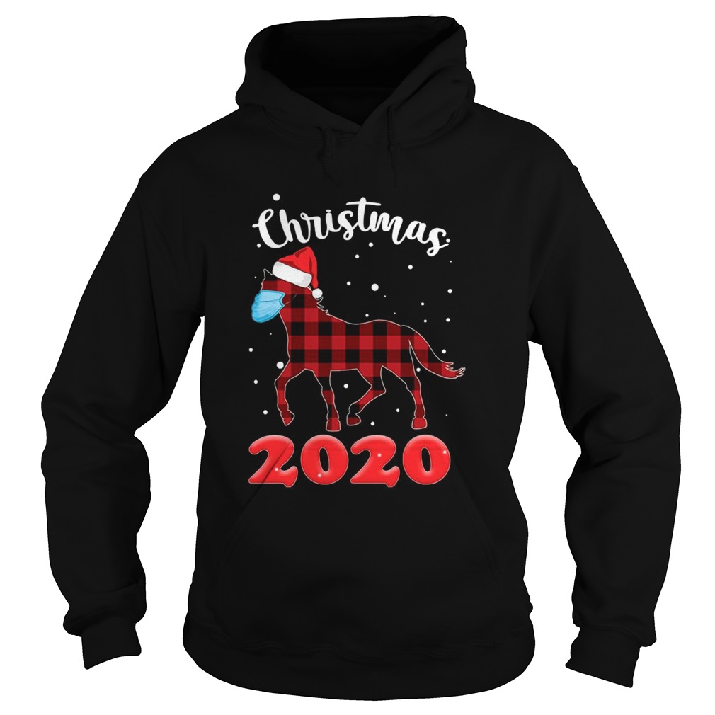 Reindeer Face Mask Christmas 2020 Hoodie