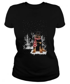 Rottweiler Merry Christmas  Classic Ladies