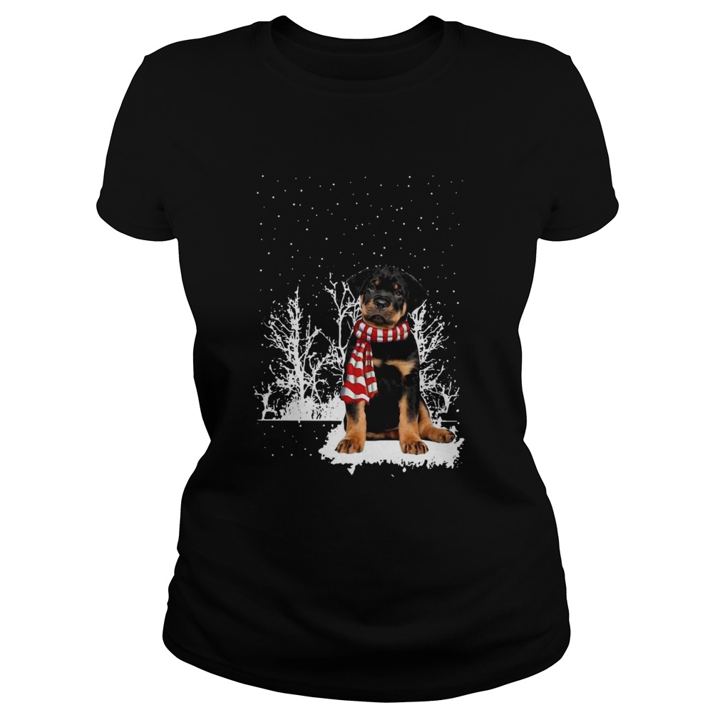 Rottweiler Merry Christmas  Classic Ladies