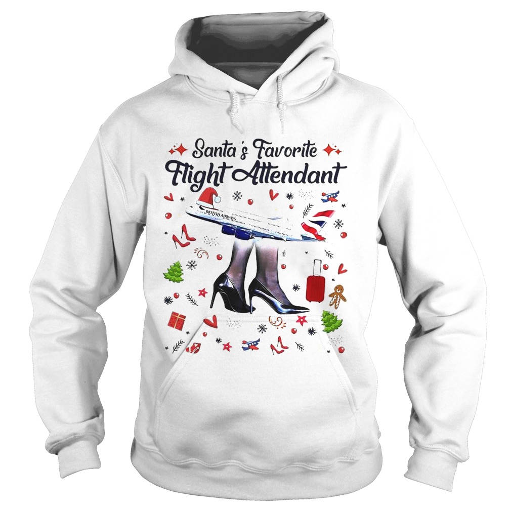 Santas Favorite Flight Attendant  Hoodie