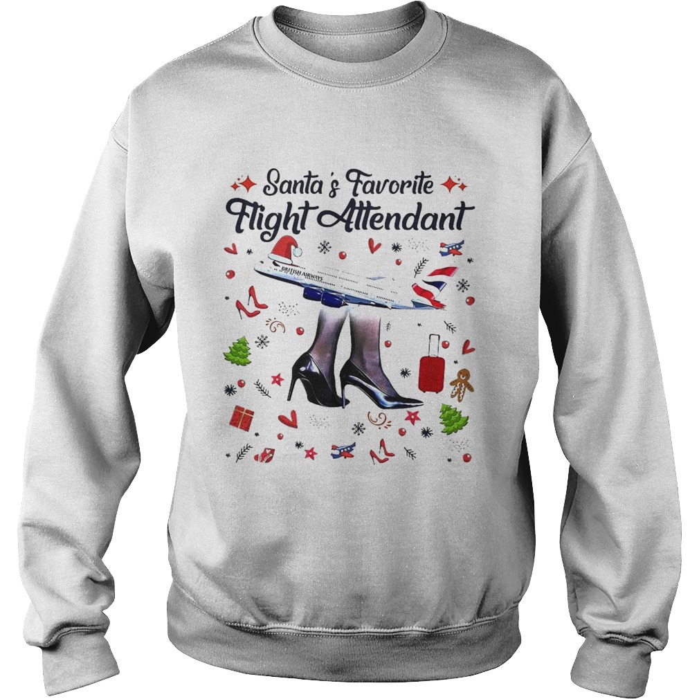 Santas Favorite Flight Attendant  Sweatshirt