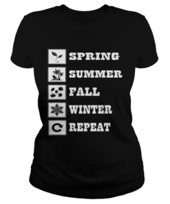 Spring Summer Fall Winter Repeat Four Season  Classic Ladies