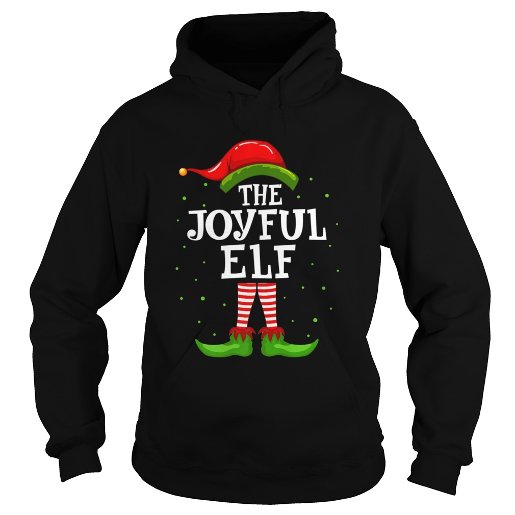 The Joyful Elf Christmas Matching Family Pajama Costume  Hoodie