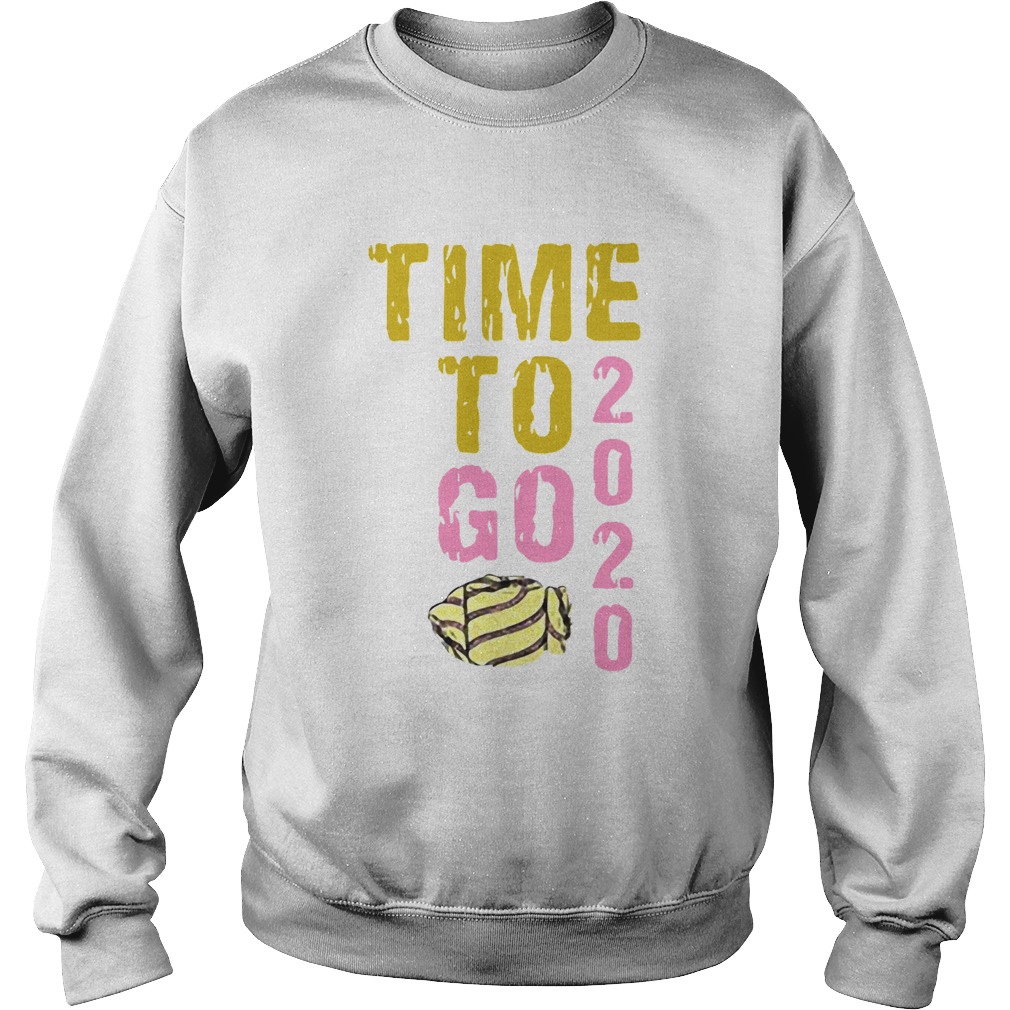 Time To Go 2020 Goodbye 2020 Hello 2021 Gold And Pink Toilet Paper Sweatshirt