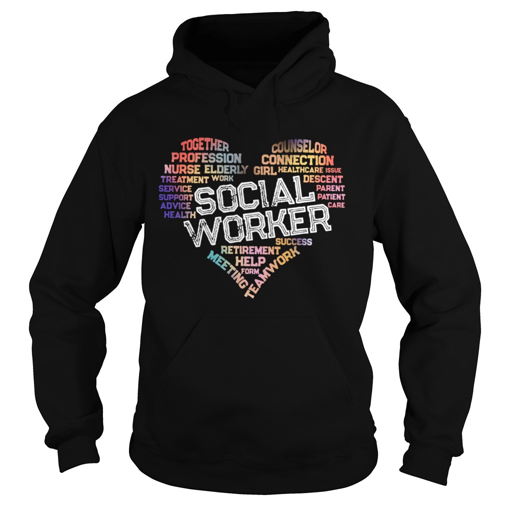 Together Profession Nurse Elderly Social Worker  Hoodie