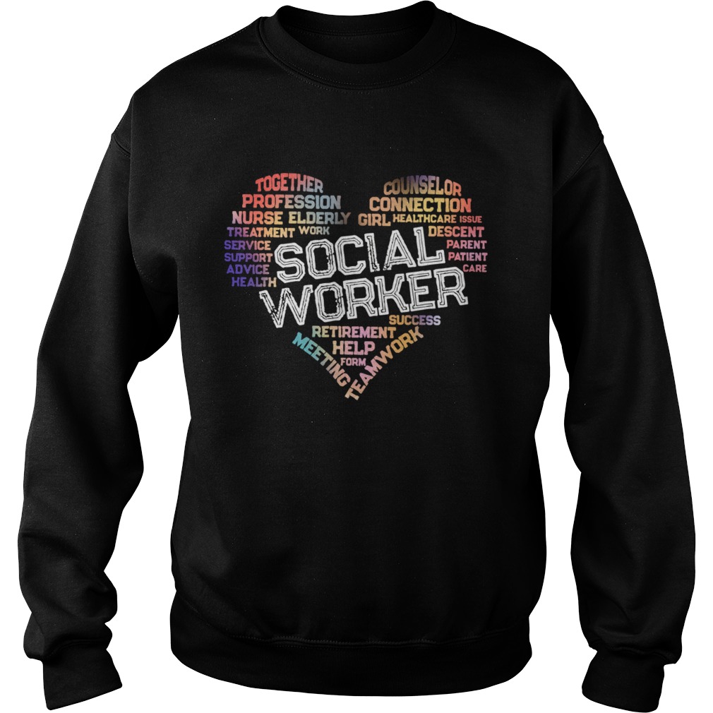 Together Profession Nurse Elderly Social Worker  Sweatshirt