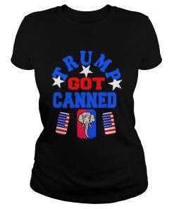 Trump Got Canned Elephant Beer American Flag  Classic Ladies