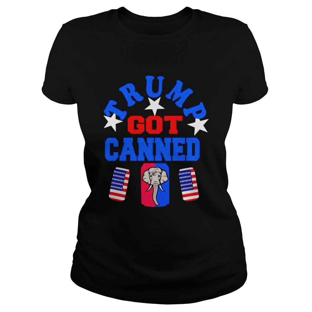 Trump Got Canned Elephant Beer American Flag  Classic Ladies