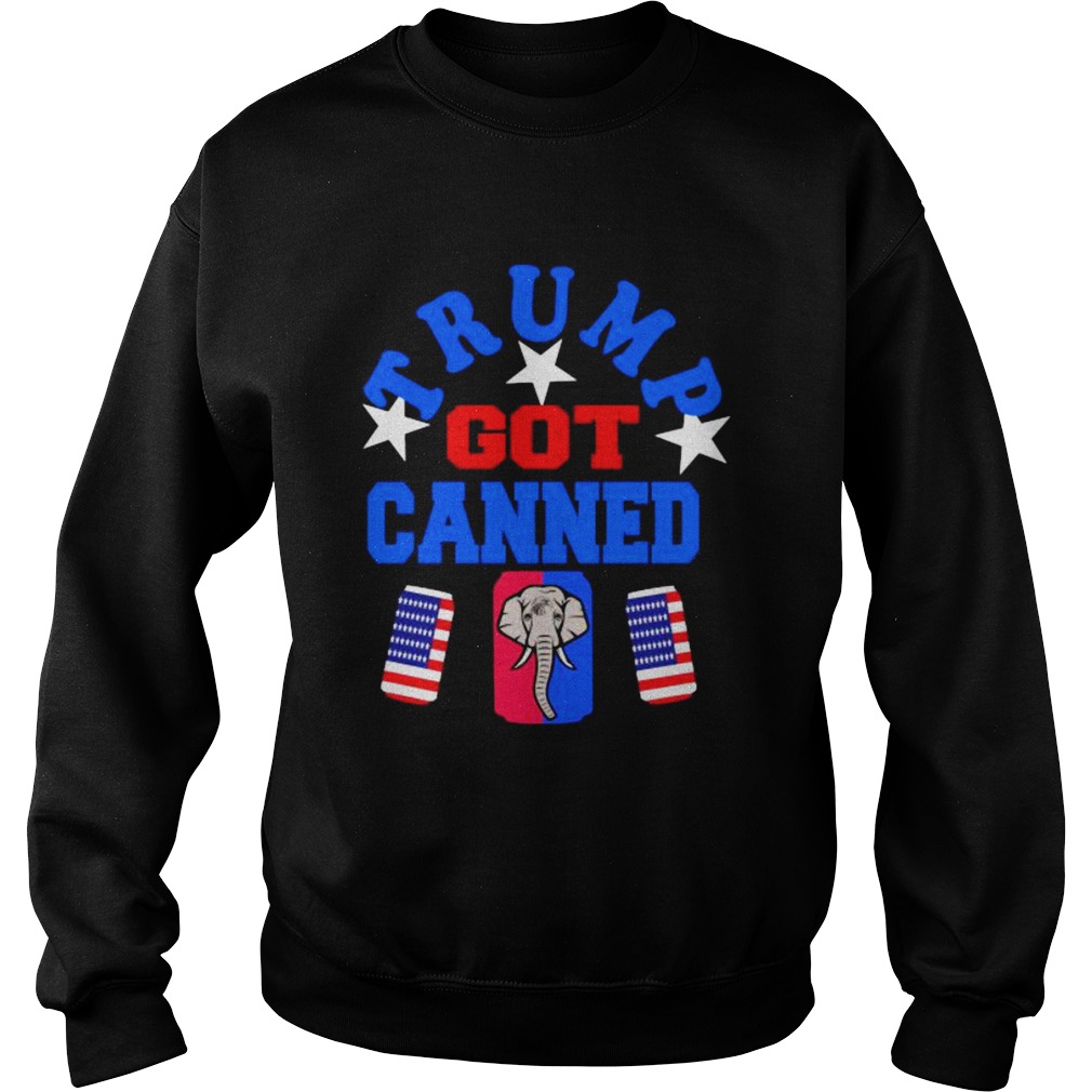 Trump Got Canned Elephant Beer American Flag  Sweatshirt