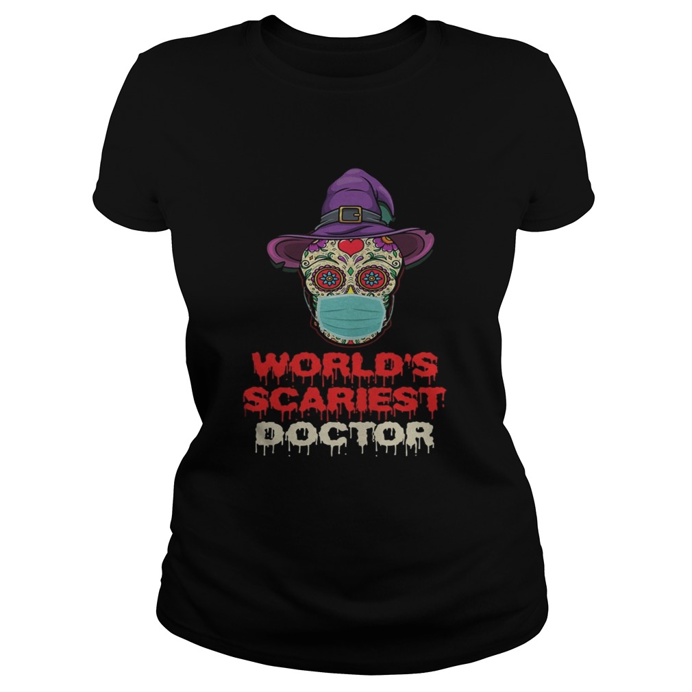 Worlds Scariest Doctor Skull Tattoos Witch Face Mask Halloween  Classic Ladies