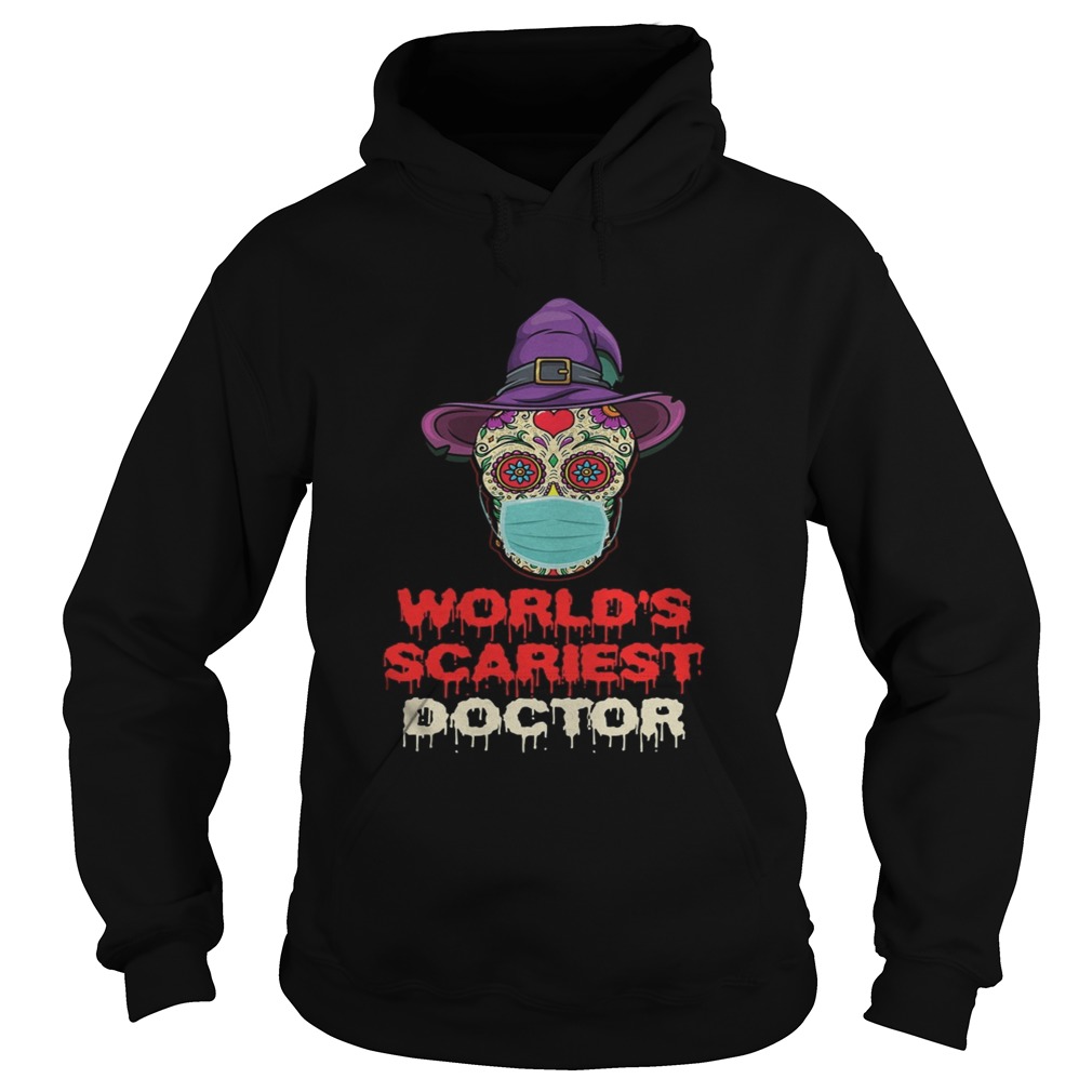 Worlds Scariest Doctor Skull Tattoos Witch Face Mask Halloween  Hoodie