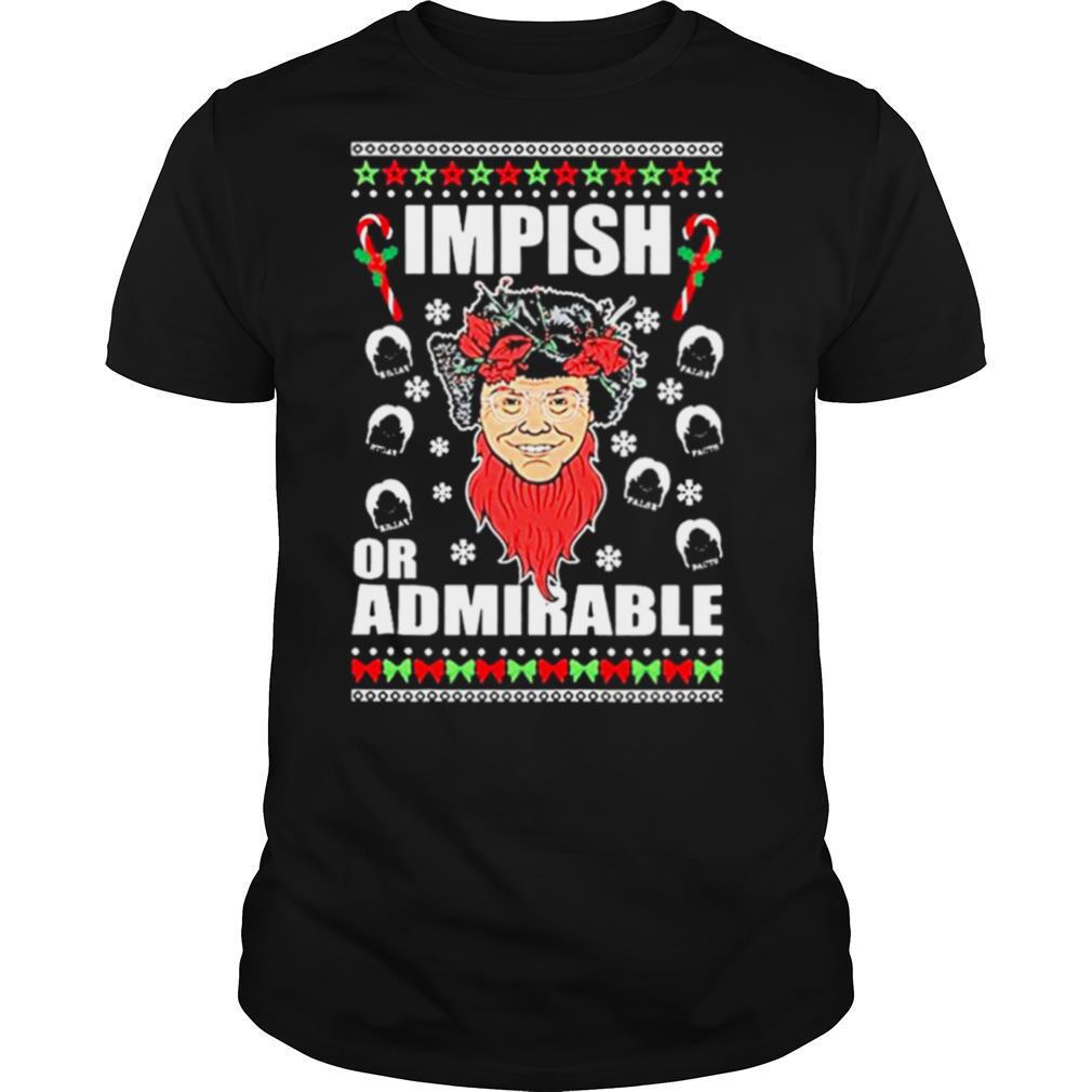 Belsnickel impish or admirable ugly christmas shirt