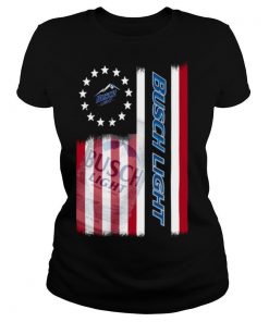 Busch Light beer American flag shirt