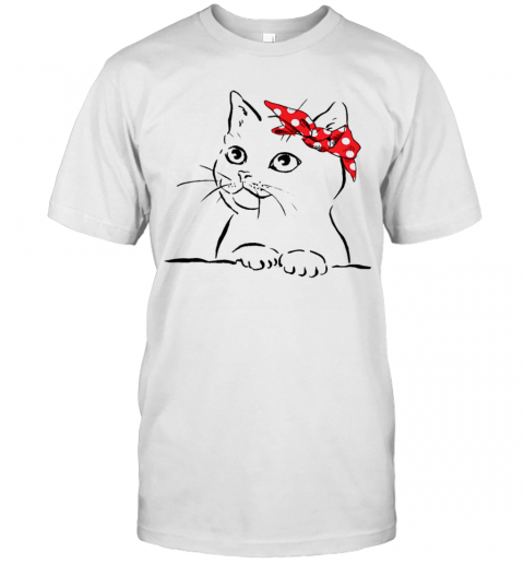 Cat White Kitty Kitten Outfit T-Shirt